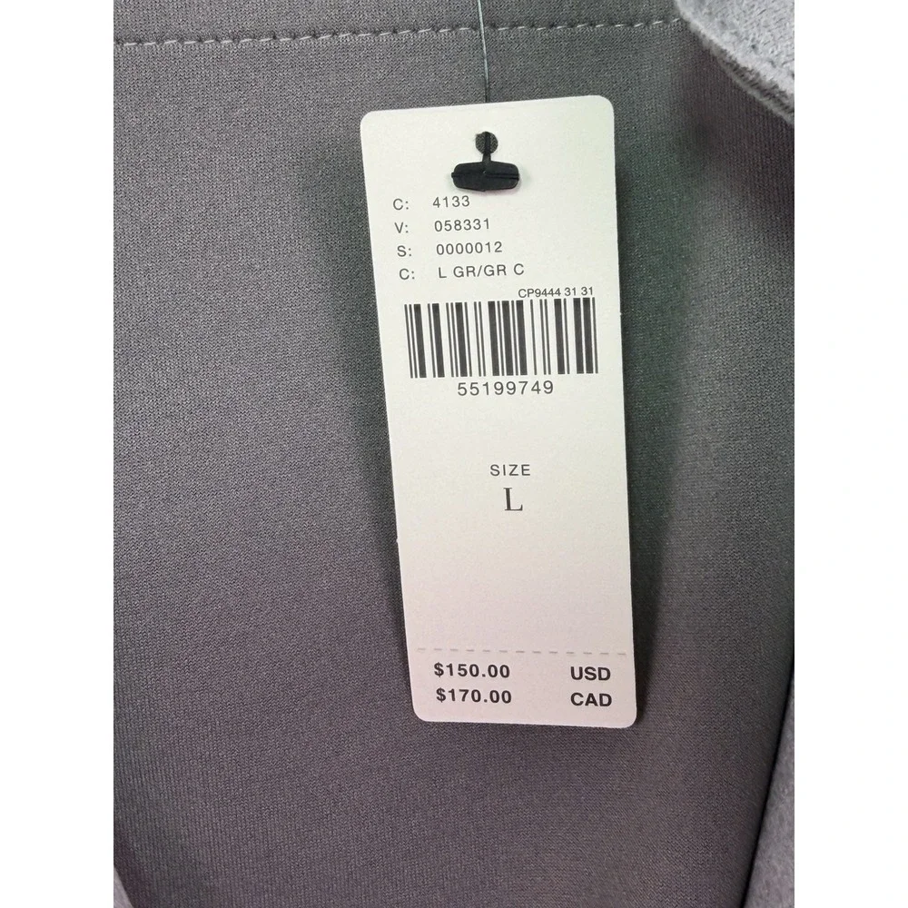 Anthropologie Womens‎ L Gray Faux Suede Moto Jacket Open Front NWT $150